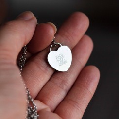 Engraved Heart Pendant